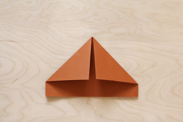 Top corners folded down