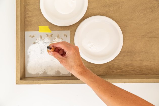 DIY Stenciled Coffee Table