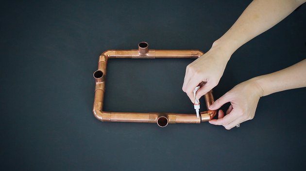 Gluing candelabra base together