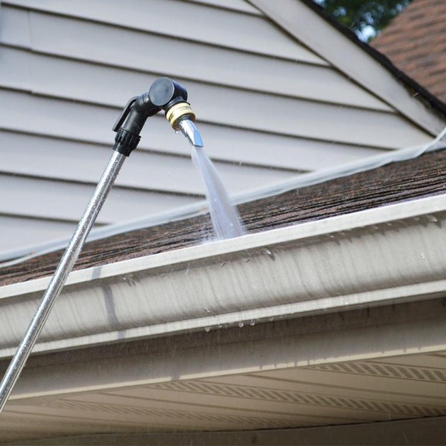 Gutters Downspouts Clean Cleaning Gutter Depot Wand Around Corners.