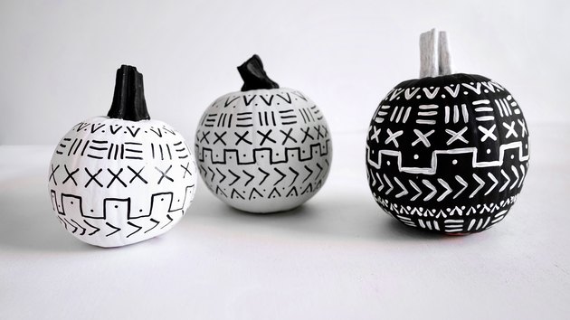 Mud Cloth Pumpkins DIY