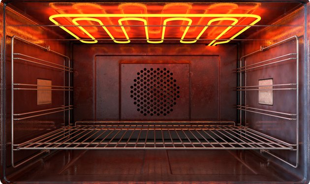 oven new outside view door open