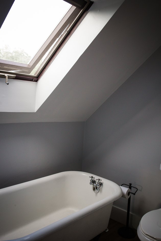 Bathroom with Skylight Over Bathtub