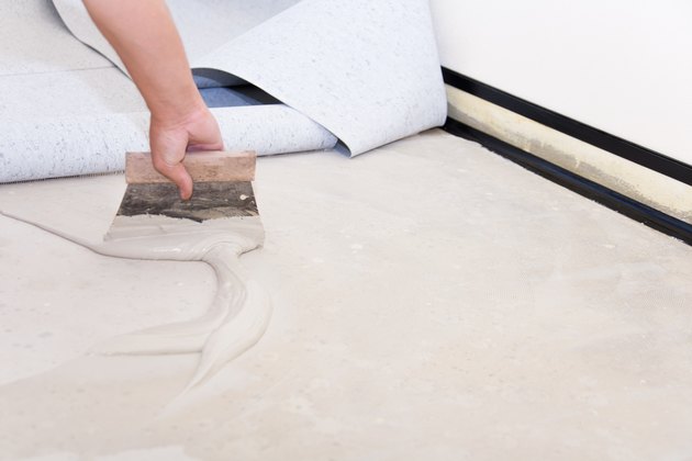 Installing PVC floor