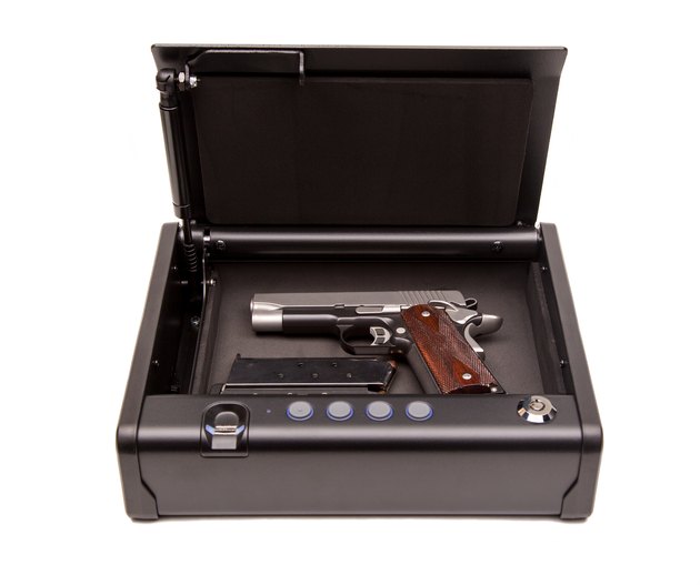 Handgun in Safe Box