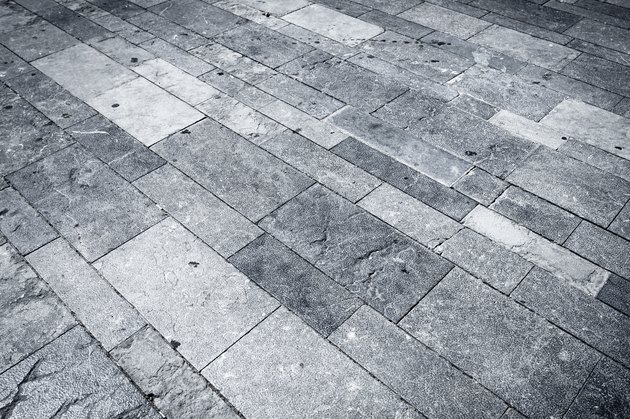 Granite square texture background with dark edges