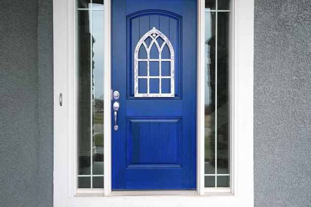 Blue Painted Front Door