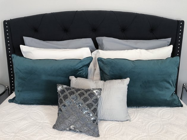 Bed with pillows