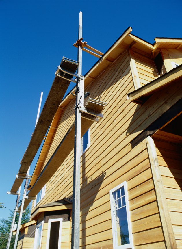 Scaffold Holding Siding