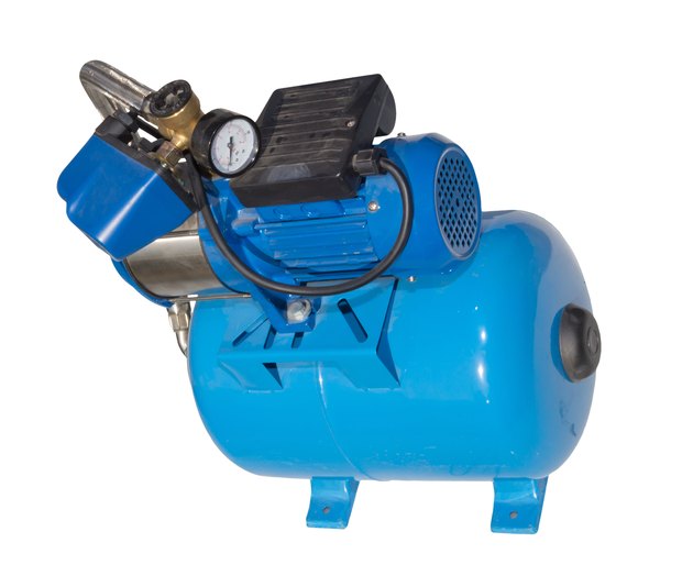 Electric high pressure pump isolated on white