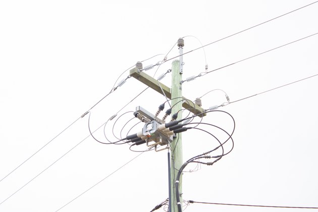 Step-down Transformer on Power Pole