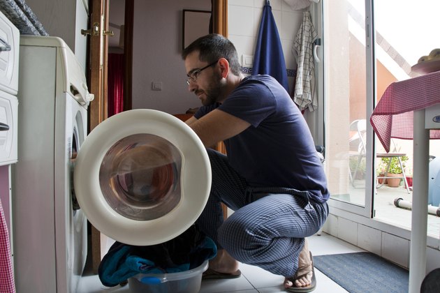 Man Doing Chores