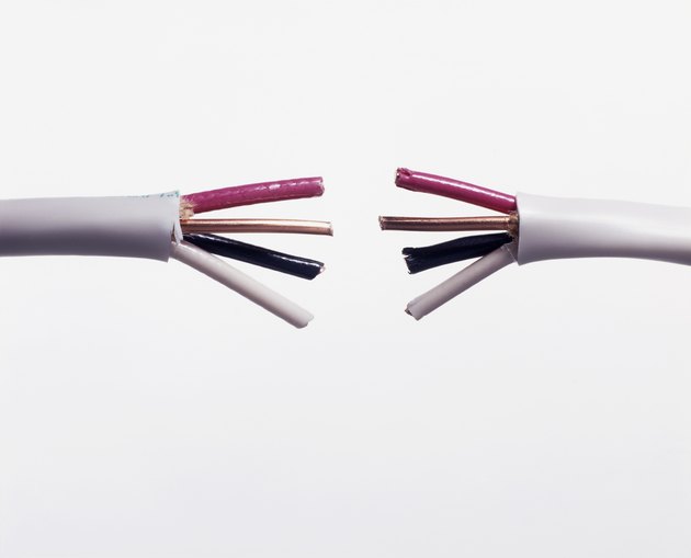 Electrical Cable Cut in Half