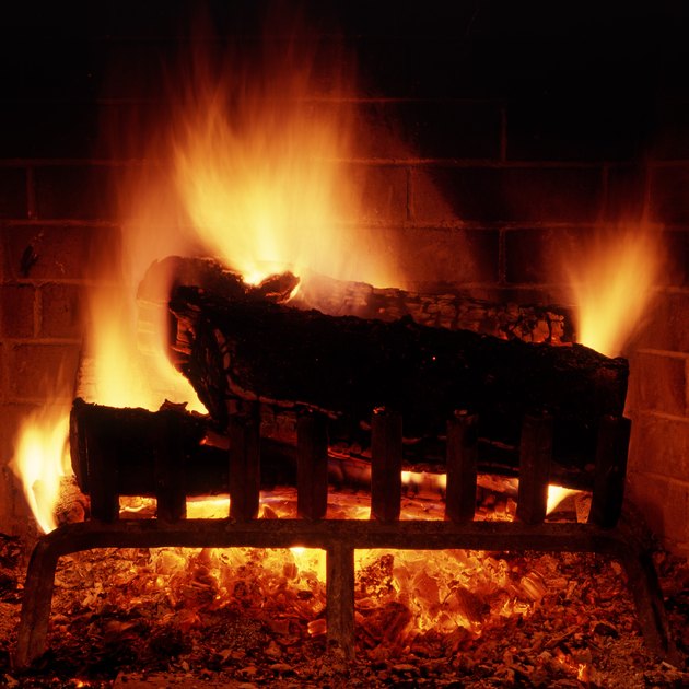 A fireplace