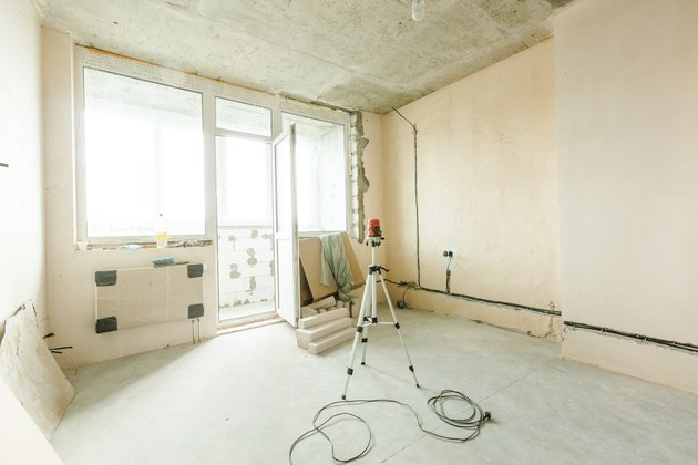 Renovation concept - room during restoration
