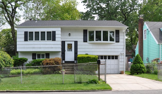 White Suburban High Ranch Home
