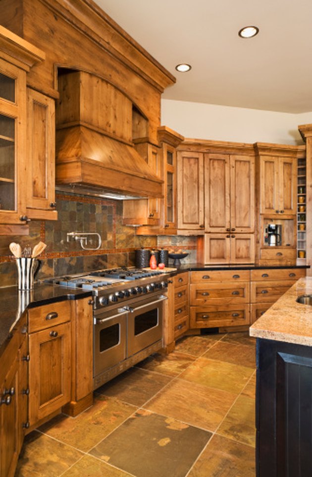 How to Decorate Around Natural Wood Kitchen Cabinets Hunker