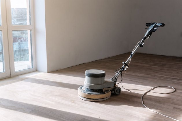 machine for polishing parquet