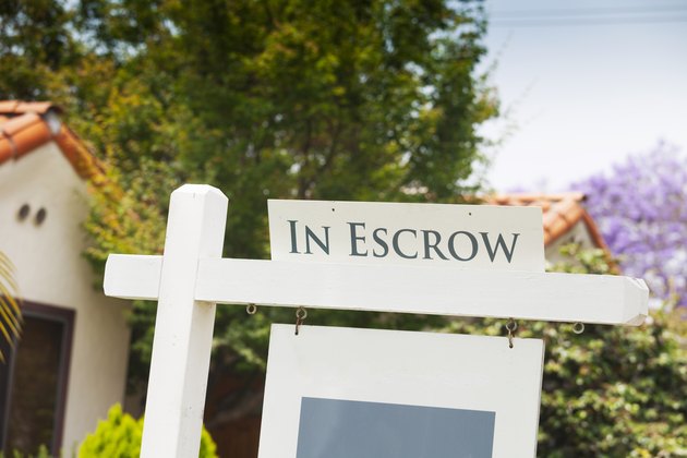 In Escrow sign