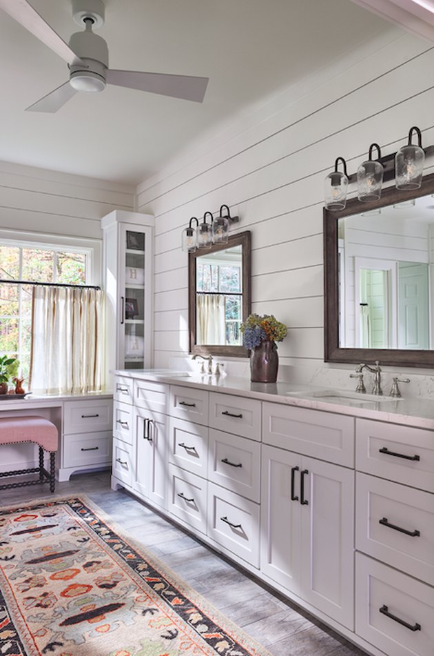 Farmhouse Bathroom Storage Ideas and Inspiration Hunker