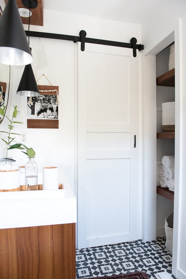 Small Bathroom Door Ideas And Inspiration Hunker