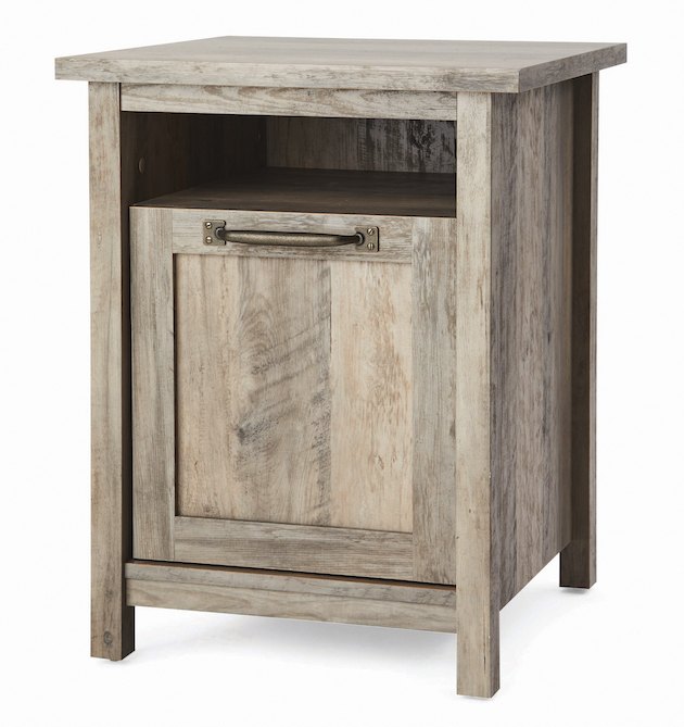Better Homes & Gardens Modern Farmhouse Nightstand With USB, Rustic Gray Finish