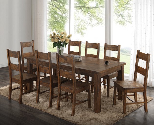 Coaster Company Coleman Rustic Dining Table, Rustic Golden Brown