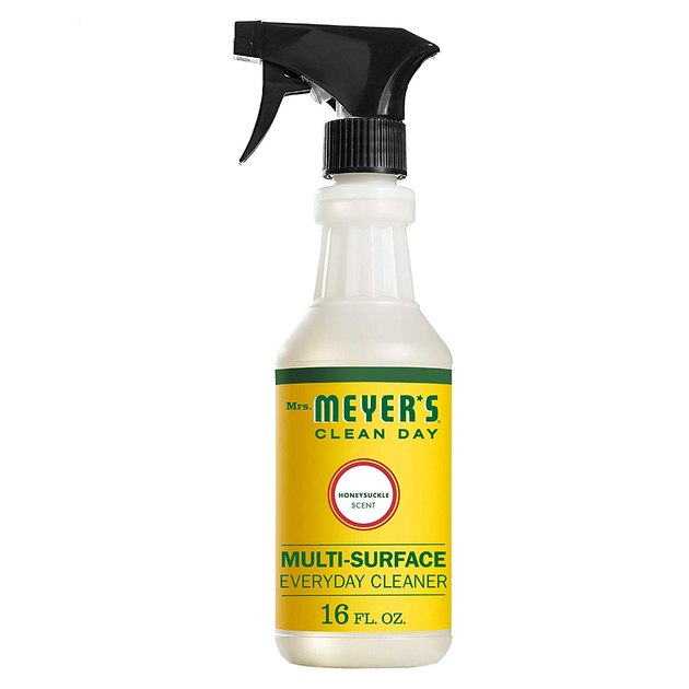 Mrs. Meyer's Clean Day Honeysuckle Countertop Spray takes the basic formula of our All Purpose Lavender Cleaner and adds a special Vegetable Protein Extract, a natural counter cleaner and fresh way to remove odors from the kitchen and bath.