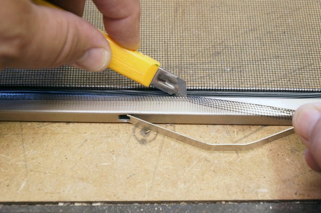replacing screen on screen door flat spline replacing screen on screen door flat spline