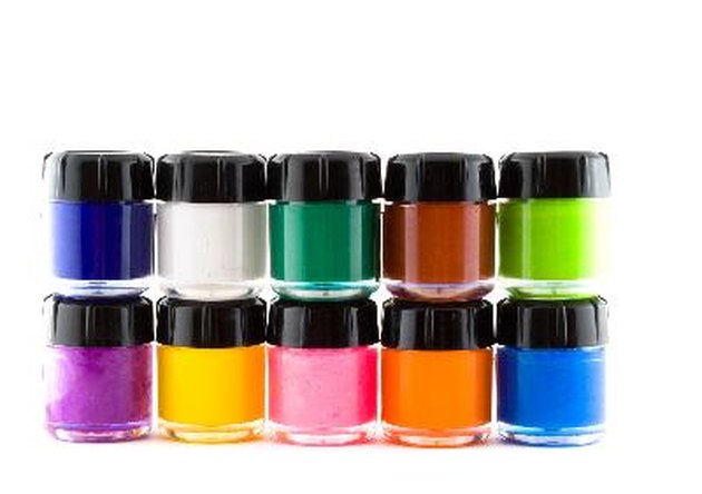 Paints. Isolation on white