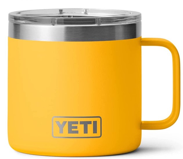 Choose between 22 iconic colors for this 14-ounce YETI Rambler. It keeps food and drinks hot or cold and looks cool doing it. And it gets double points for being dishwasher-safe and BPA-free.