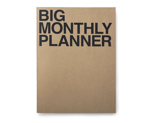 Undated and oversized, this monthly planner is ideal for anyone's desk. Measuring 16.4" x 12" and containing 18 sheets of thick paper — easily stay organized by viewing the full view of your month ahead.