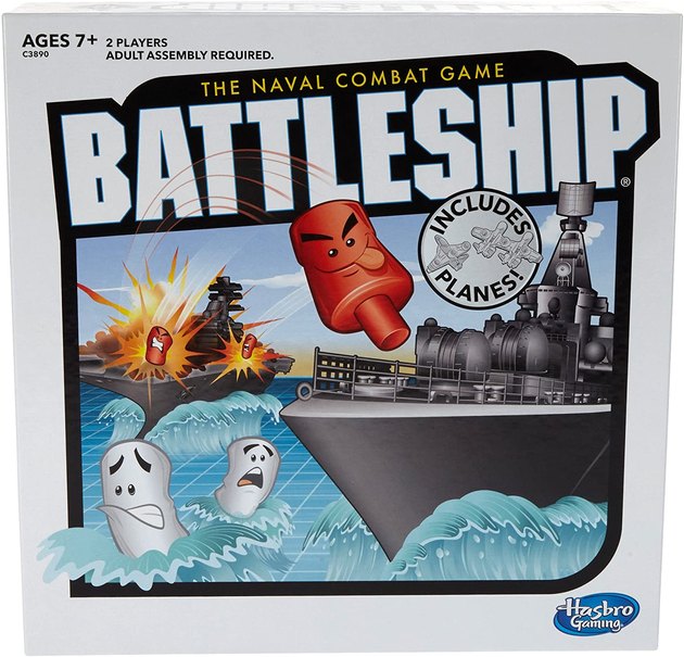 Both kids and adults will love the classic Battleship board game. This version includes airplanes and ships, so you can up your strategy to win.