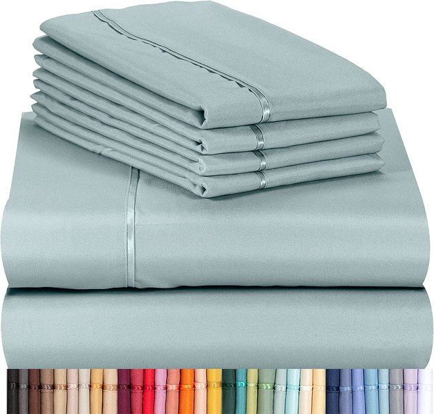 Offered in every color of the rainbow, you'll have no trouble pairing this sheet set with your color palette. 