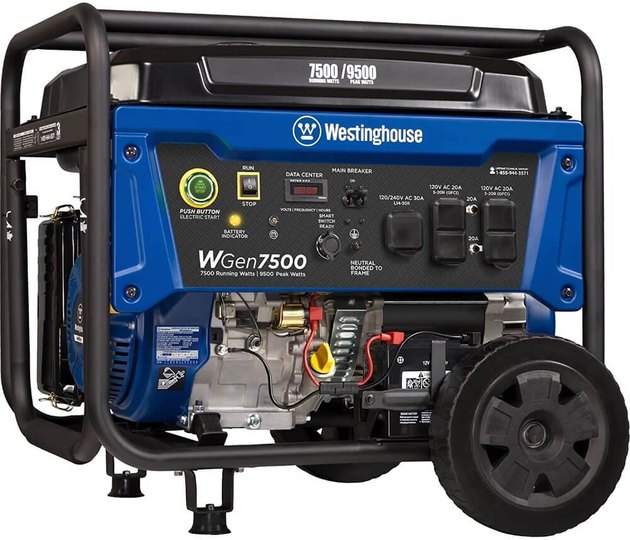 7500 Running Watts and 9500 Peak Watts; Remote Start With Included Key Fob, Electric and Recoil Start; Up to 11 Hours of Run Time on a 6.6 Gallon Fuel Tank With Fuel Gauge