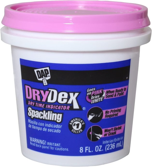 This hole-filling product works best for eliminating screw and nail holes or any other small hole under 1/2 inch wide. 