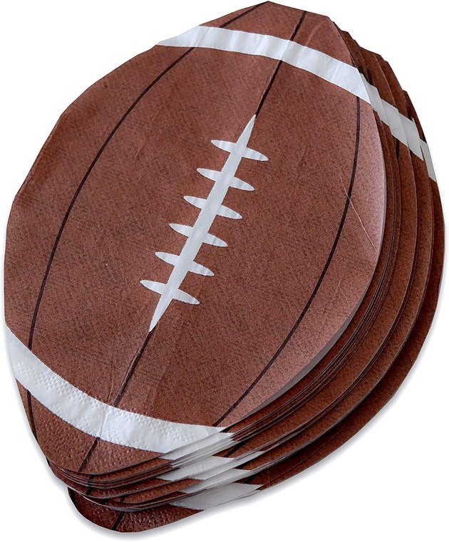 Available in packs of 100, these football paper napkins are the perfect final touch.