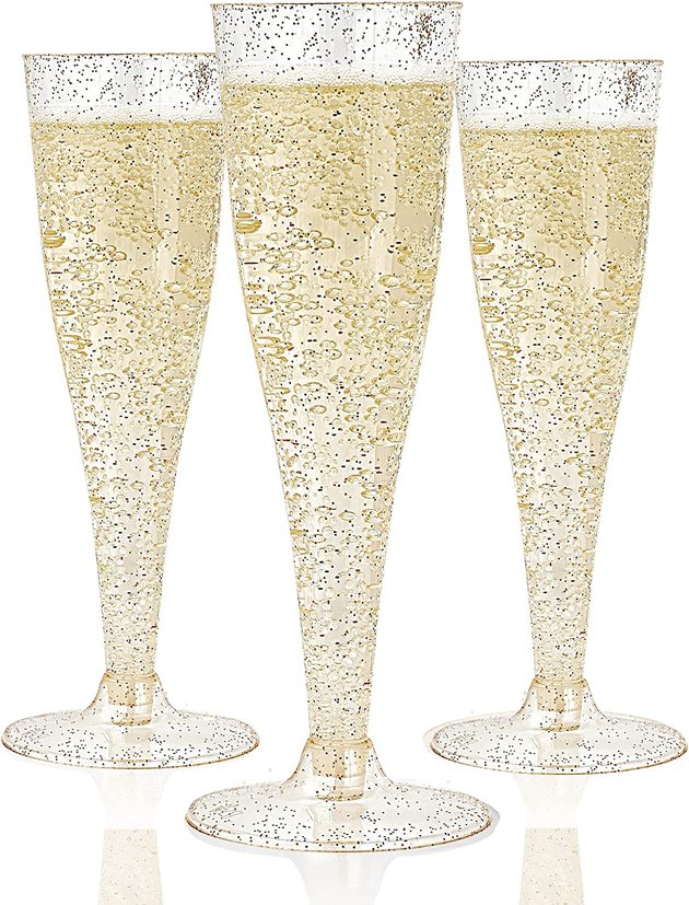 Jazz up the party with this festive take on champagne flutes. They're sturdy and durable, BPA-free, and will warrant endless compliments. 