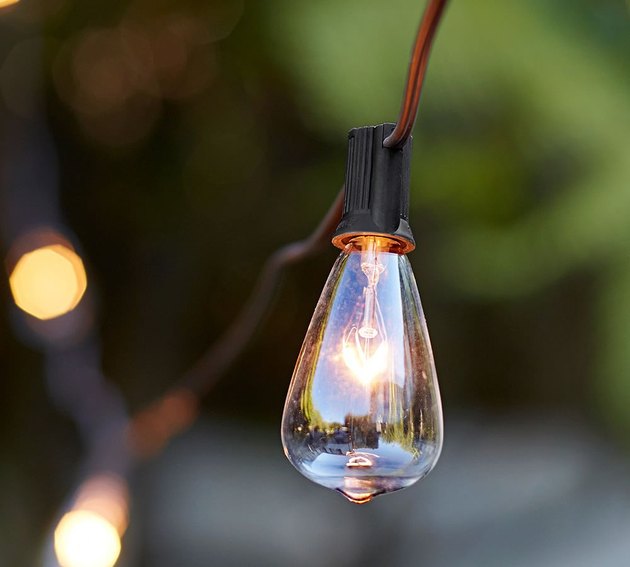The elongated Edison bulbs make for the coolest backyard setup. The strand includes 20 vintage-feeling lights. 