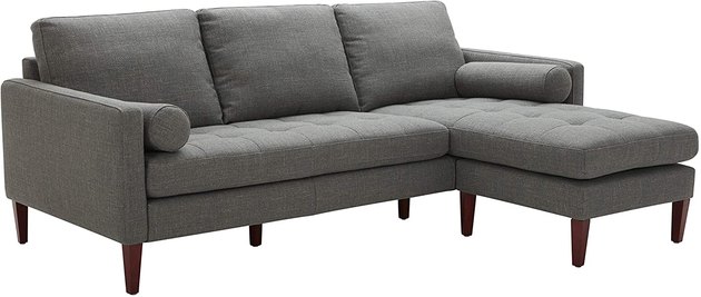 If you love the idea of a large sofa, but move a lot or love rearranging your living room, may we recommend a reversible chaise that offers up the best of both worlds?