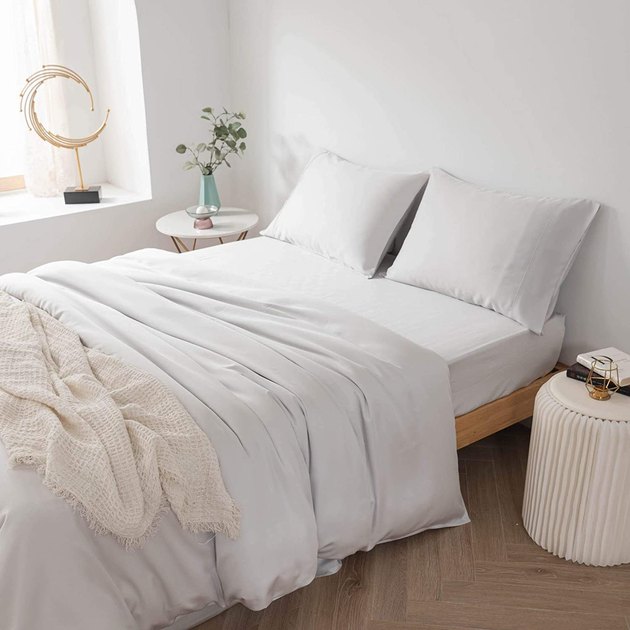 These sheets made from eucalyptus will keep you cool and comfortable all night long. 
