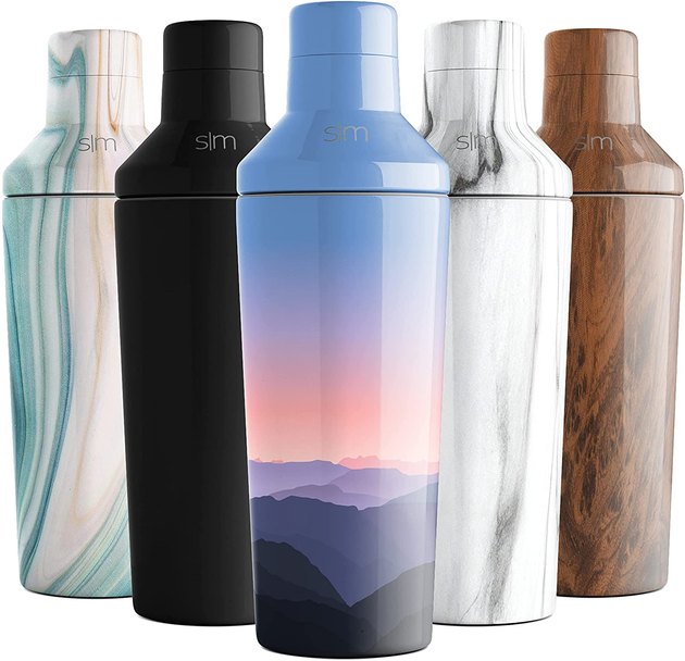 Stand out from the crowd when you purchase Simple Modern's cocktail shaker that's sold in a whopping 23 different colors and patterns. Not only is this tool undeniably cool looking, but it's also top tier quality: double-walled, vacuum insulated, and finger-print resistant.