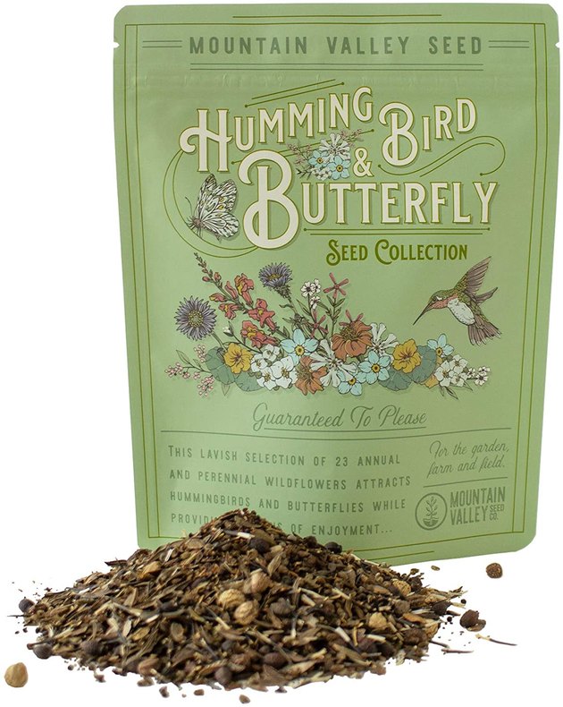 Enjoy 23 annual and perennial wildflower seeds that do so much more than add a rainbow of color to your outdoor area. They also attract hummingbirds, butterflies, honeybees, bumblebees, ladybugs, and other beneficial pollinators. Hello, spring!
