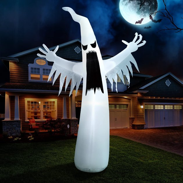 Create a scary delightful Halloween display in your front yard with this 12-foot inflatable ghost.