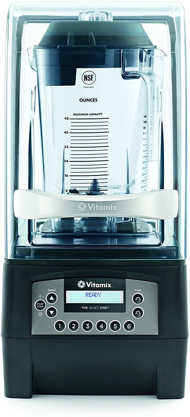 This commercial-grade blender has a secure sound enclosure, six program buttons, 34 optimized programs, and 93 speeds that can make smoothies, frozen drinks, and more. You’re also covered by Vitamix’s 10-year warranty.