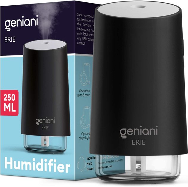 If your work from home space or office needs a little upgrade, add this portable, mini humidifier to your desk. Powered by a USB cord, you can conveniently plug it into your laptop or computer to add a soothing cool mist to the air while you work.