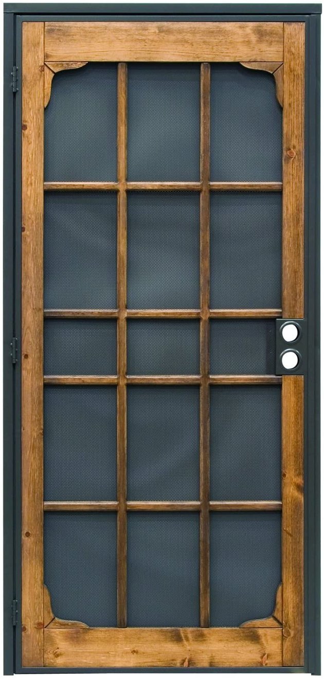 With our Woodguard Steel Security Door, you can get all the security of a steel door without sacrificing looks. The hinged security screen door offers a traditional “screen door” look with the strength and security of a steel door. 
