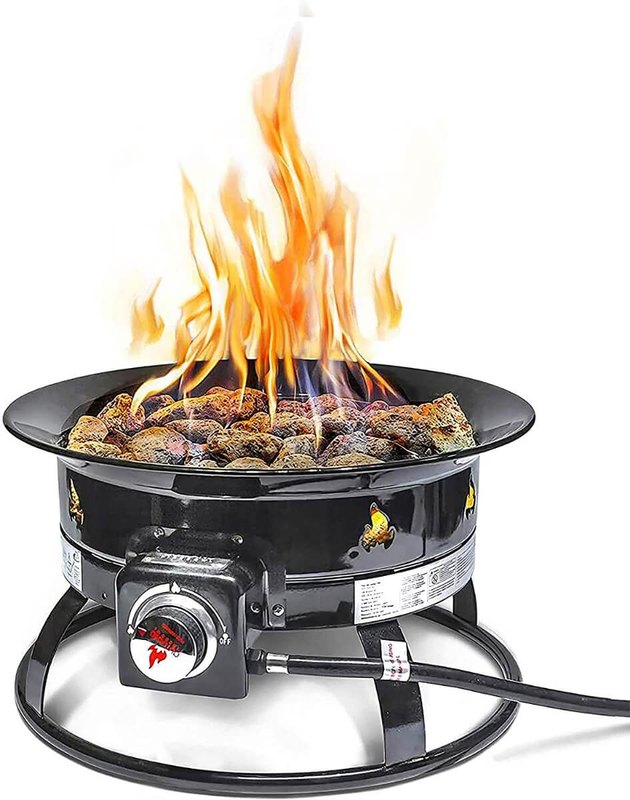PERFECT NO MESS CAMPFIRE: Say goodbye to dirty ash, expensive firewood, and bothersome smoke and enjoy a clean realistic propane campfire. The perfect outdoor centerpiece for camping trips, RV travels, tailgating get-togethers, beach parties, and family evenings on the backyard patio.
