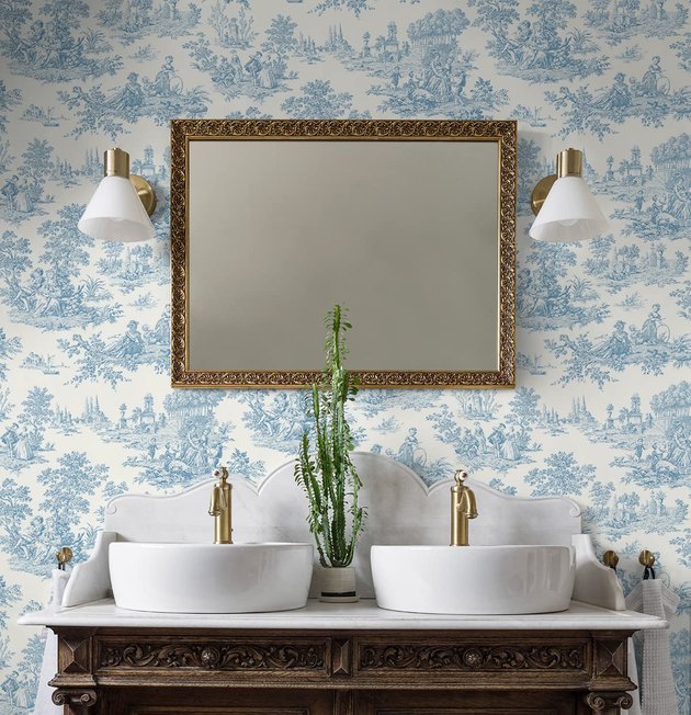 Traditional and timeless, toile wallpaper is a classic favorite — now available in a DIY-friendly format.