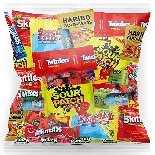 Why choose when you can get a little bit of everything? From Twizzlers to Sour Patch Kids, this bulk bag has all your fruity favorites.